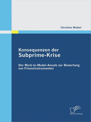 cover image of Konsequenzen der Subprime-Krise